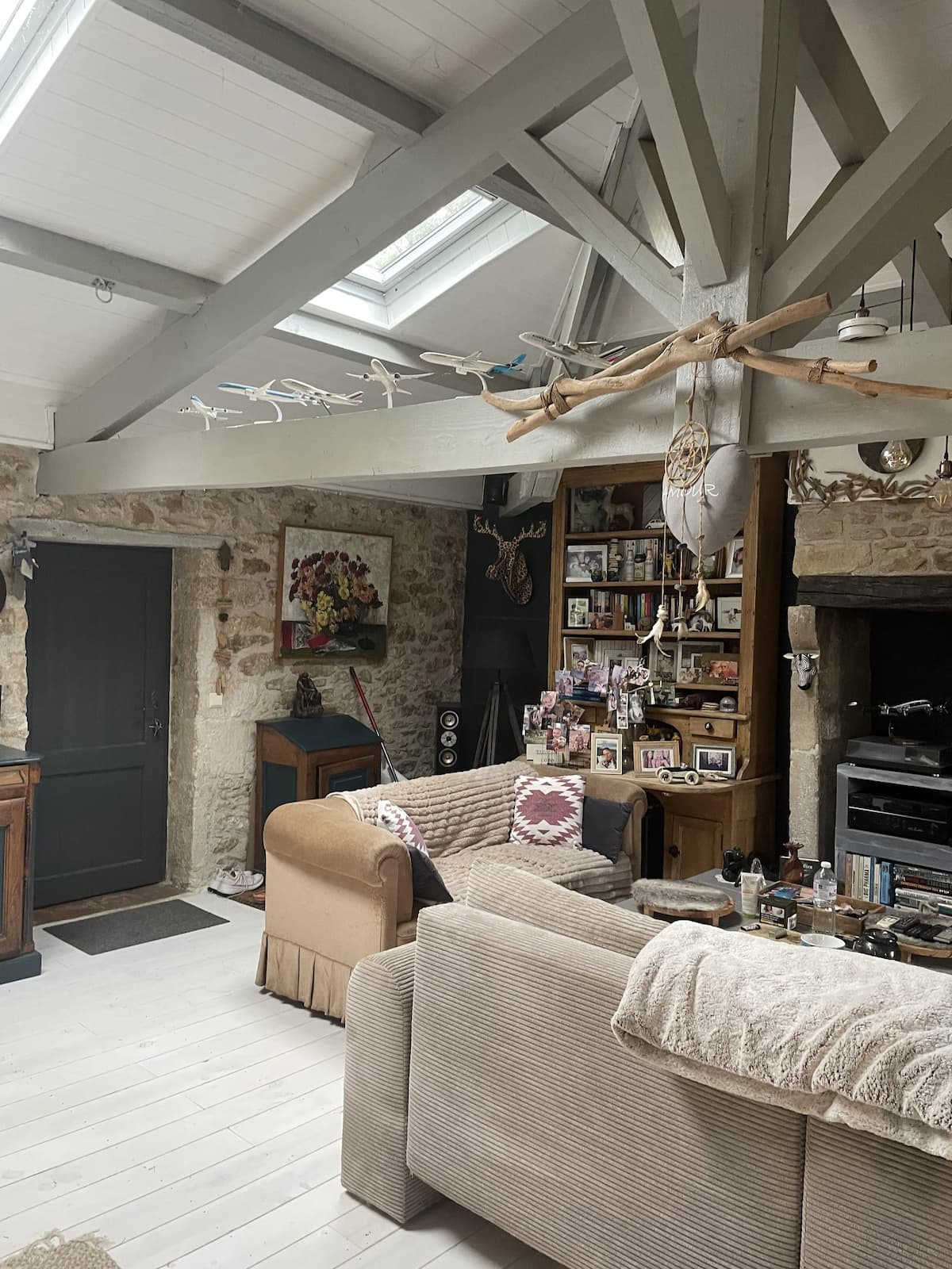 Maison de charme en pierre avec jardin